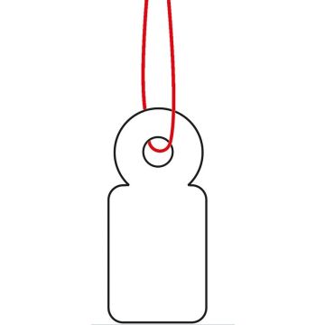 HERMA  : Lot de 1000 étiquettes à trou et ficelle 6919 - 10 x 22 mm (Affichage de prix)