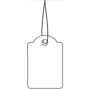 HERMA  : Lot de 1000 étiquettes à trou et ficelle 6915 - 25 x 38 mm (Affichage de prix)