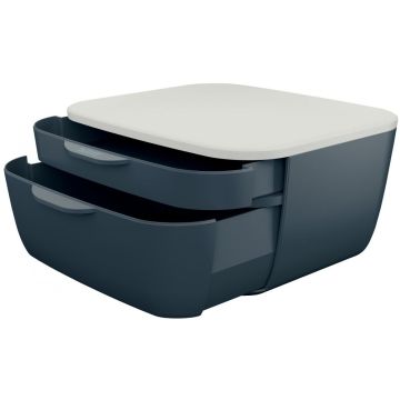 Photo Bloc de classement - 2 Tiroirs - Gris LEITZ My Box Cosy