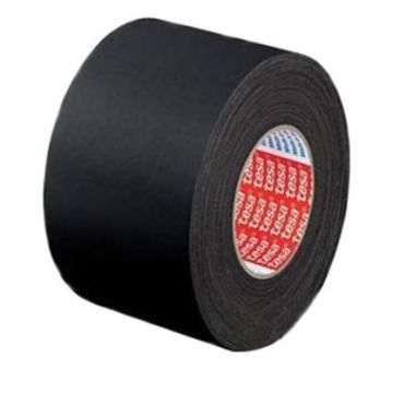 Photo TESA : Ruban adhésif noir en vinyle - 30 mm x 50 m (Rouleau)