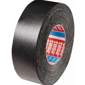 Photo TESA : Ruban adhésif noir en vinyle - 38 mm x 50 m (Rouleau)