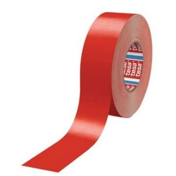 Photo TESA Ruban adhésif rouge en vinyle - 50 mm x 50 m