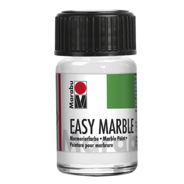 Photo MARABU : Peinture pour marbrure - 15 ml - Blanc 13050039070