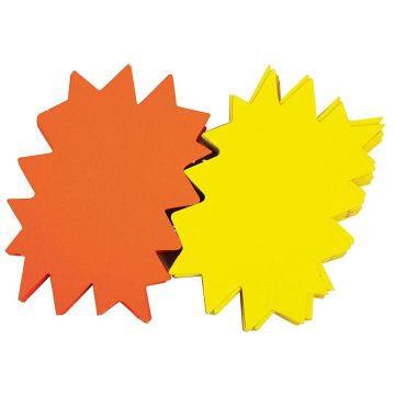 Photo Carton fluo non effaçable - Étoile - 160 x 240 mm - Jaune/Orange AGIPA 