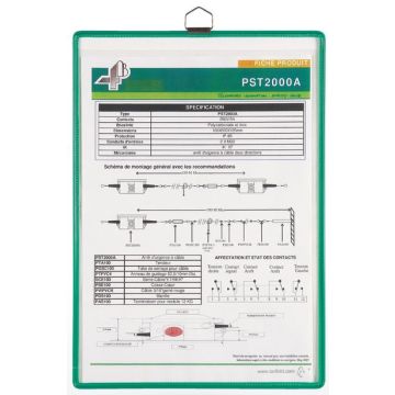Pochette à suspendre pour document A4 - Vert TARIFOLD 154505 modèle