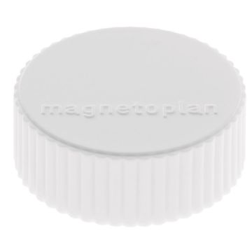 Photo Aimants ronds - 34 mm - Blanc MAGNETOPLAN Discofix Lot de 10 Affichage
