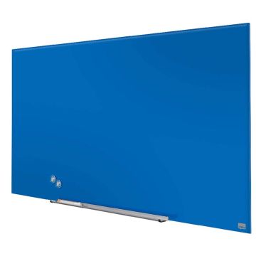 Photo Tableau magnétique en verre - Bleu - 1260 x 711 mm : NOBO Diamond 1905189