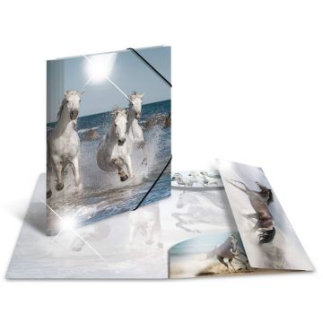 Photo Chemise à élastique A4 - Motif Chevaux HERMA image