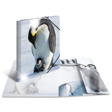 Photo Chemise à élastique A3 - Motif Pingouins HERMA image