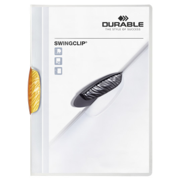 Photo Chemise de présentation A4 à clip - Orange (DURABLE 2260-09)