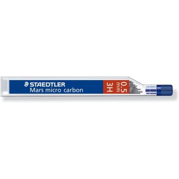Photo STAEDTLER : Lot de 12 mines de rechange 0,5 mm - 3H - 250 05-3H