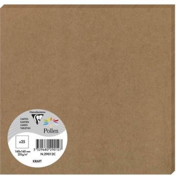 Photo POLLEN Carte en papier Kraft - 160 x 160 mm