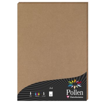Photo POLLEN Feuille de couleur Papier Kraft 210 x 297 mm A4 Modèle