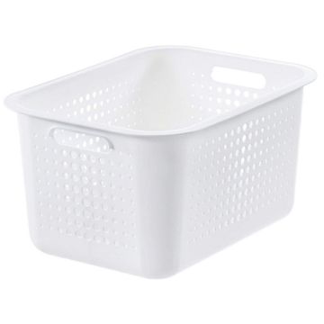 Photo Corbeille de rangement - 280 x 370 x 200 mm - Blanc SMARTSTORE Basket Recycled