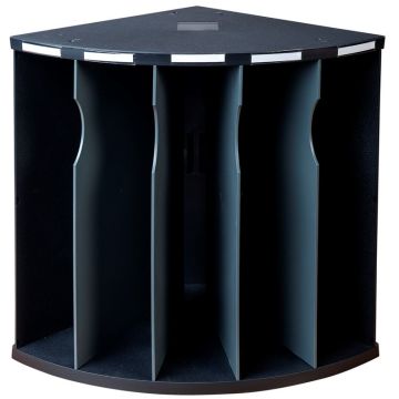 Photo Trieur d'angle - 5 compartiments - A4 - Noir/Gris EXACOMPTA ECOBlack