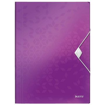 Image Chemise à élastique A4 - 150 feuilles - Violet LEITZ WOW 