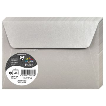 Photo Enveloppe POLLEN Argent Format  114 x 162 mm 50076C