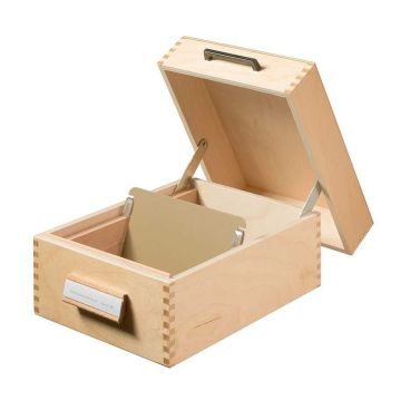 Photo Boite pour fiches en bois - Format A6 - 900 fiches : HAN 506