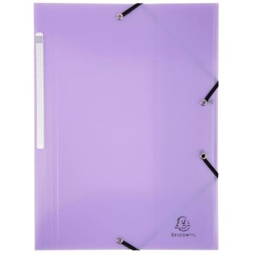Photo Chemise A4 à élastiques en PP - Mauve EXACOMPTA Chromaline Pastel