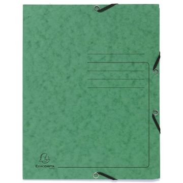 Photo Chemise imprimée à élastiques - 3 rabats - Vert EXACOMPTA