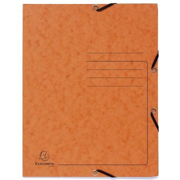 Photo Chemise imprimée à élastiques - 3 rabats - Orange EXACOMPTA