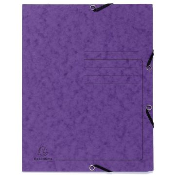 Photo Chemise imprimée à élastiques - 3 rabats - Violet EXACOMPTA