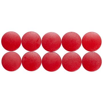 Photo Lot de 10 Aimants ronds - 15 mm - Rouge MAUL 