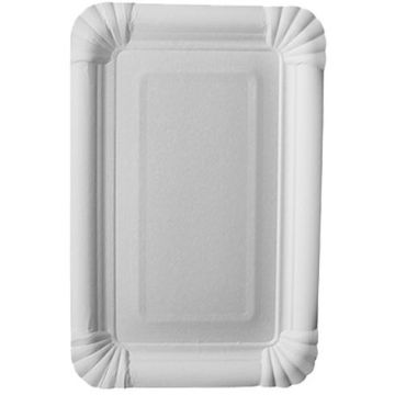 Assiette jetable en carton - 130 x 200 mm PAP STAR Pure