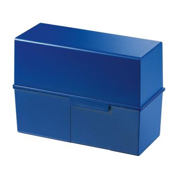 Photo Boite pour fiches en plastique - Format A5 - Bleu : HAN 975-14 