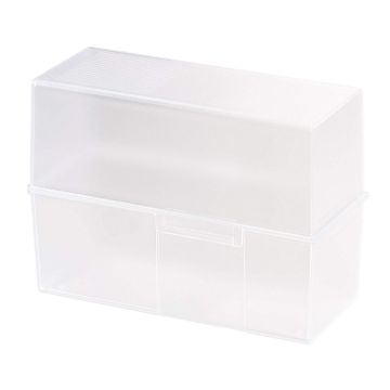 Photo Boite pour fiches en plastique - Format A5 - Blanc translucide : HAN 975-63 
