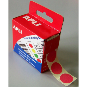 Pastilles adhésives 15 mm - Rose AGIPA 115010 Etiquettes