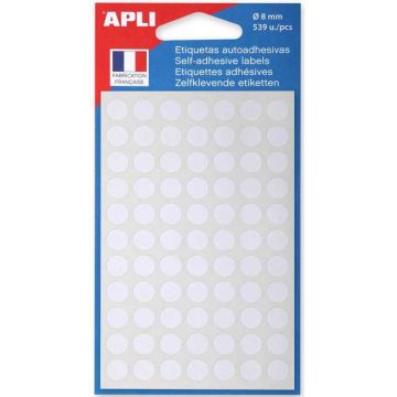 Photo Pastilles adhésives 8 mm - Blanc AGIPA 111830