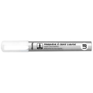 Photo Marqueur à craie liquide - 4 mm - Blanc WONDAY
