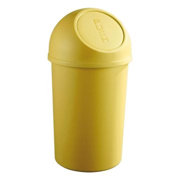 Photo Corbeille à papier avec couvercle 45 litres - Jaune : HELIT H2401318