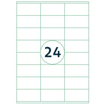 Étiquettes adhésives - 70 x 36 mm RILLPRINT Lot de 2400