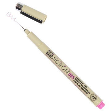 Photo Stylo feutre à pointe fine - Rose - 0,2 mm : SAKURA Pigma Micron 005