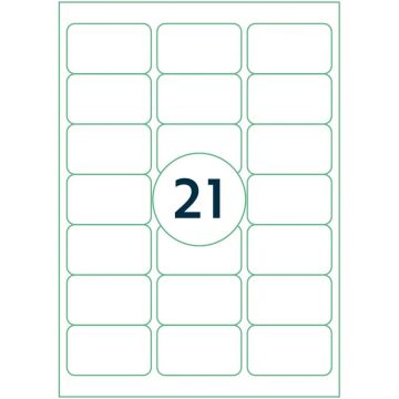 Étiquettes adhésives - 63,5 x 38,1 mm RILLPRINT Lot de 2100