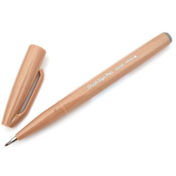 Stylo feutre Sign Pen SES15 - Brun : PENTEL ARTS