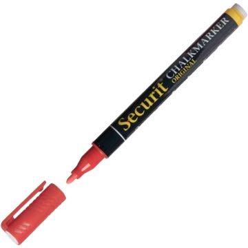 Marqueur à Craie Liquide 1 - 2 mm - Rouge : SECURIT marqueur