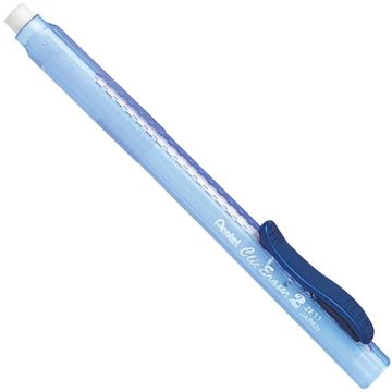 Stylo gomme - Bleu transparent : PENTEL Clic Eraser 2 Visuel