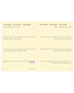 Agenda de poche 2025 - Miniweek - 70 x 100 mm - Noir QUO VADIS pages