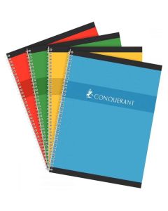 Carnet 100 pages à petits carreaux - 90 x 140 mm : CONQUERANT Image