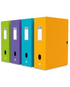 Boite de classement Memphis avec bouton - 80 mm - Assortiment : OXFORD Modèle