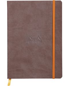 RHODIA : Carnet ligné RHODIARAMA A5 Chocolat : 117403C