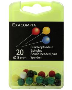 Epingles de signalisation - 8 mm - Assortiment (EXACOMPTA 14395E : Affichage) photo