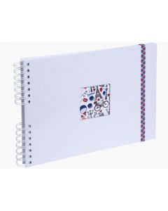 Album photos à spirales - 320 x 220 mm - Blanc : EXACOMPTA French'Class image