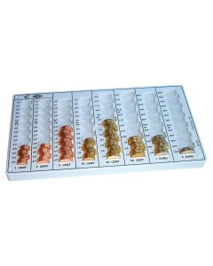 Monnayeur EURO compact avec 8 colonnes à pièces (Trieur à monnaie) 160100837 WEDO