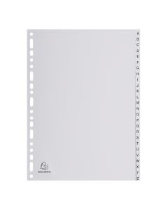EXACOMPTA : Jeu de 26 intercalaires alphabétiques en pp - 225 x 297 mm