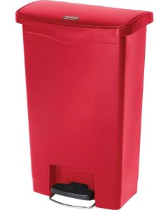Poubelle à pédale avec couvercle - 50 litres - Rouge : RUBBERMAID Modèle
