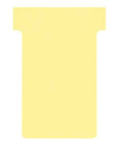 Fiches T - Indice 2 / 60 mm - Jaune : NOBO Lot de 100  visuel